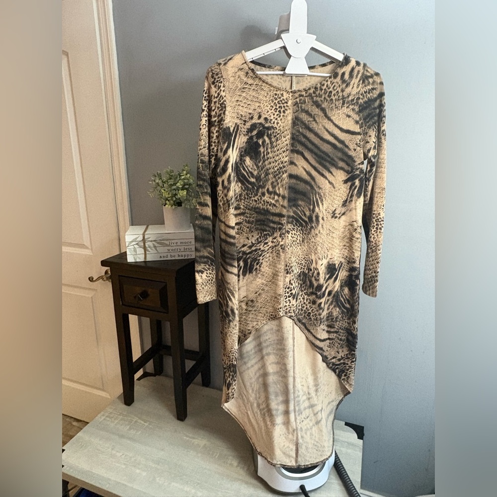 S-Twelve Leopard Print Top - szL (P8)